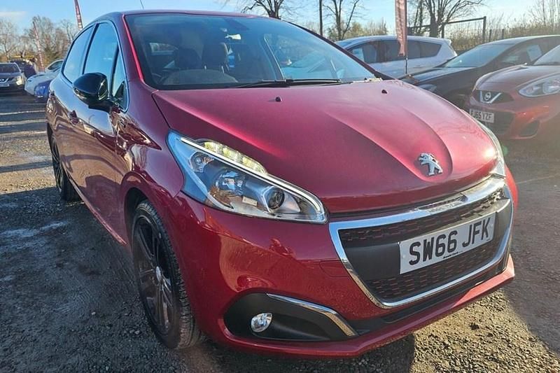 Red Used 2017 Peugeot 208 GT-line Hatchback | £6,450 (Fair price) - Image 1/1