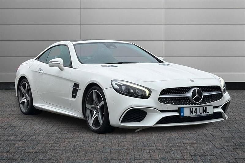 Used Mercedes SL400 AMG Line Premium 367 HP (269 kW) 2018 Diamond white Cabriolet
