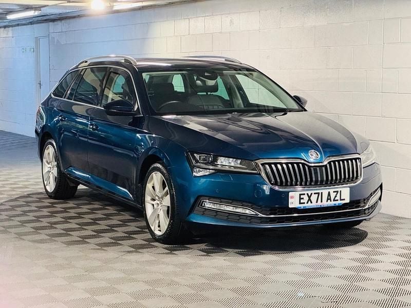 Blue Used 2021 Skoda Superb SE L Estate | £9,989 (Super price) - Image 1/4