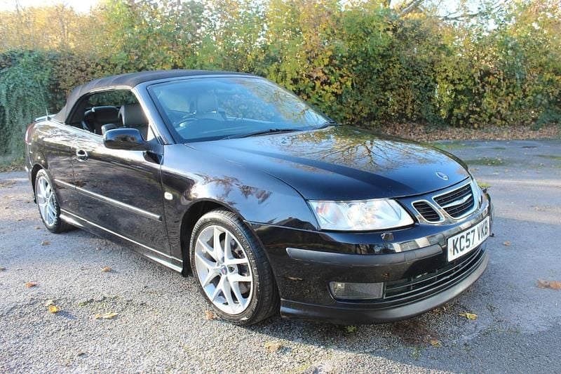 Black Used 2007 Saab 9-3 Cabriolet Aero Cabriolet | £3,750 (Fair price) - Image 1/4