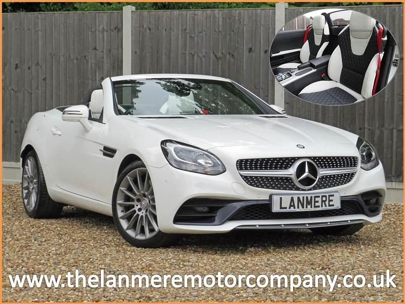 White Used 2016 Mercedes SLC200 AMG line Cabriolet | £17,995 (A bit pricey) - Image 1/4