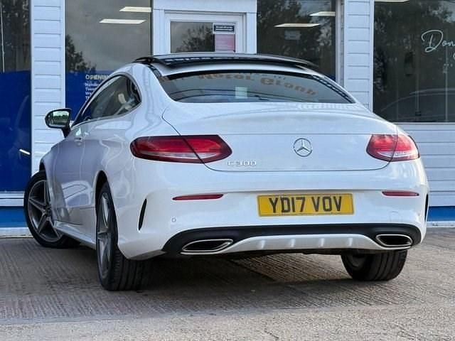 Used Mercedes C300 AMG line 245 HP (180 kW) 2017 White Coupe