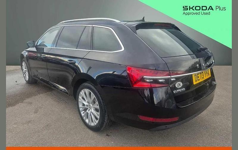 Used Skoda Superb SE L 196 HP (144 kW) 2023 Black magic pearl effect Estate
