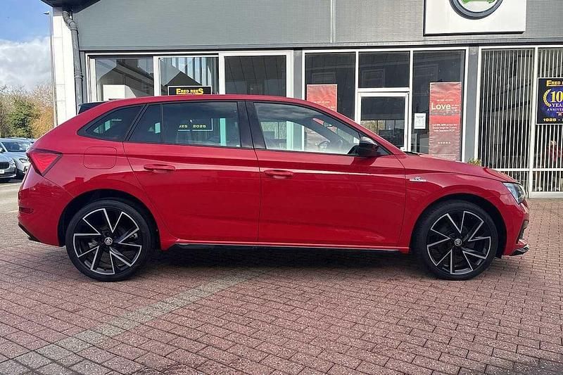 Used Skoda Scala Monte Carlo 110 HP (80 kW) 2020 Corrida red Hatchback
