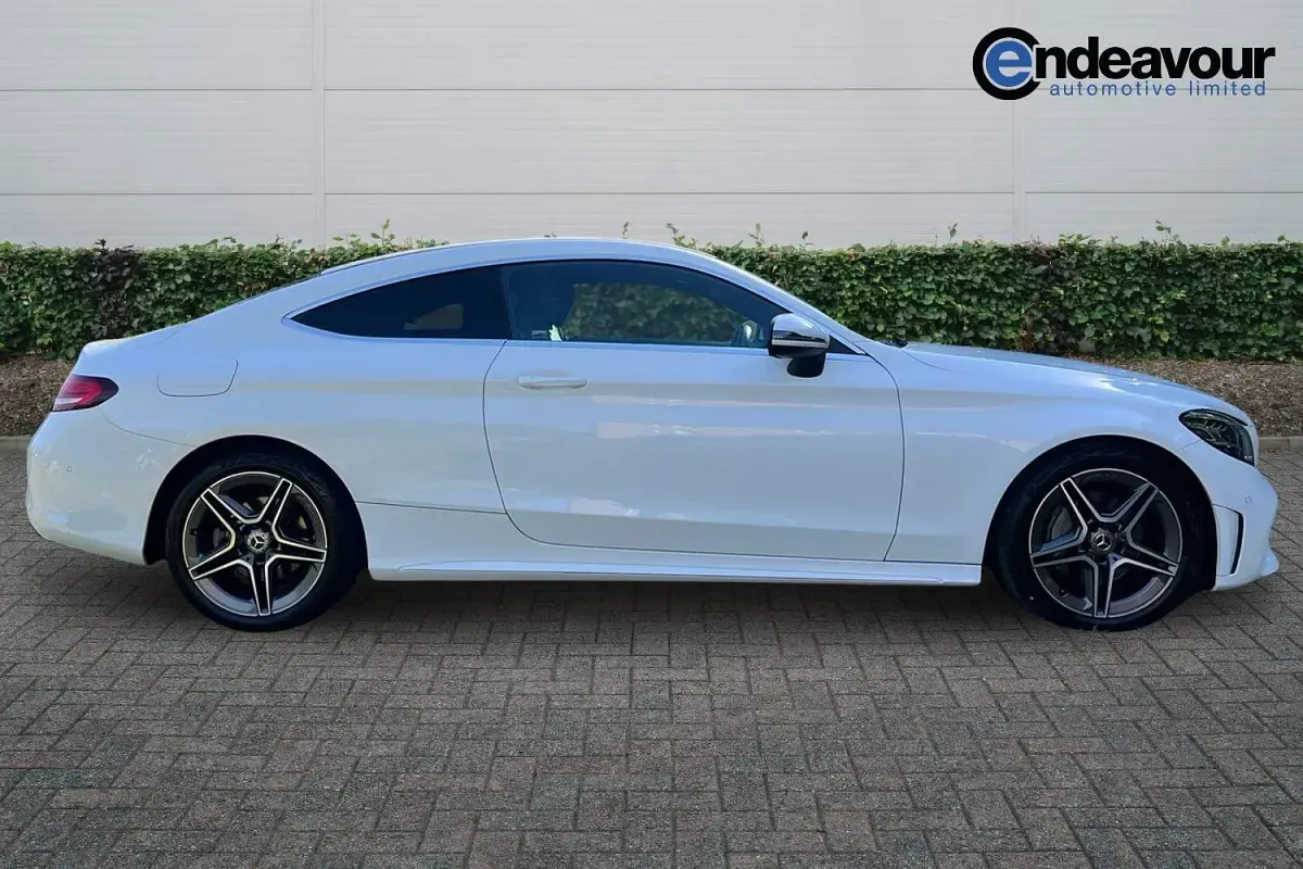 Used Mercedes C220 AMG line 2020 White Coupe