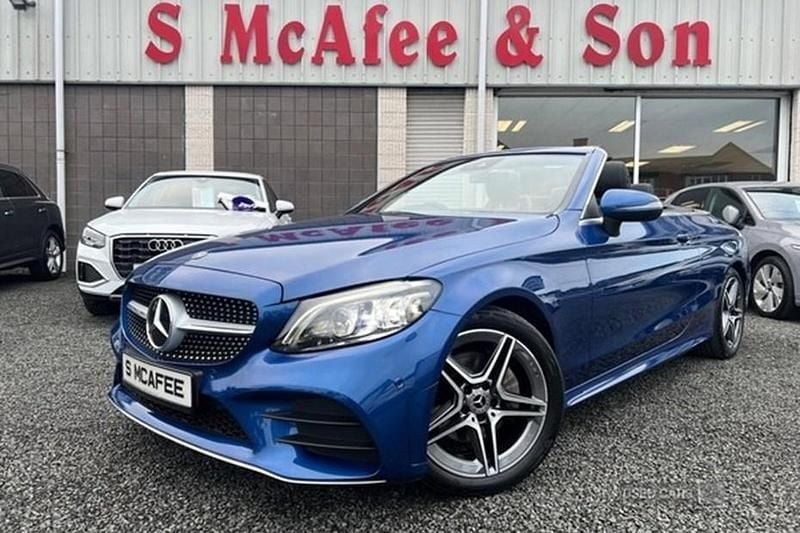 Blue Used 2023 Mercedes C220 AMG line Cabriolet | £29,900 (Expensive) - Image 1/1