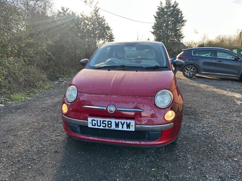 Red Used 2008 Fiat 500 Pop Hatchback | £850 (Expensive) - Image 1/4