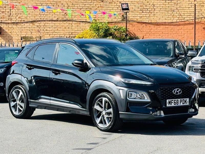 Black Used 2018 Hyundai Kona Premium SUV | £5,840 (Fair price) - Image 1/4