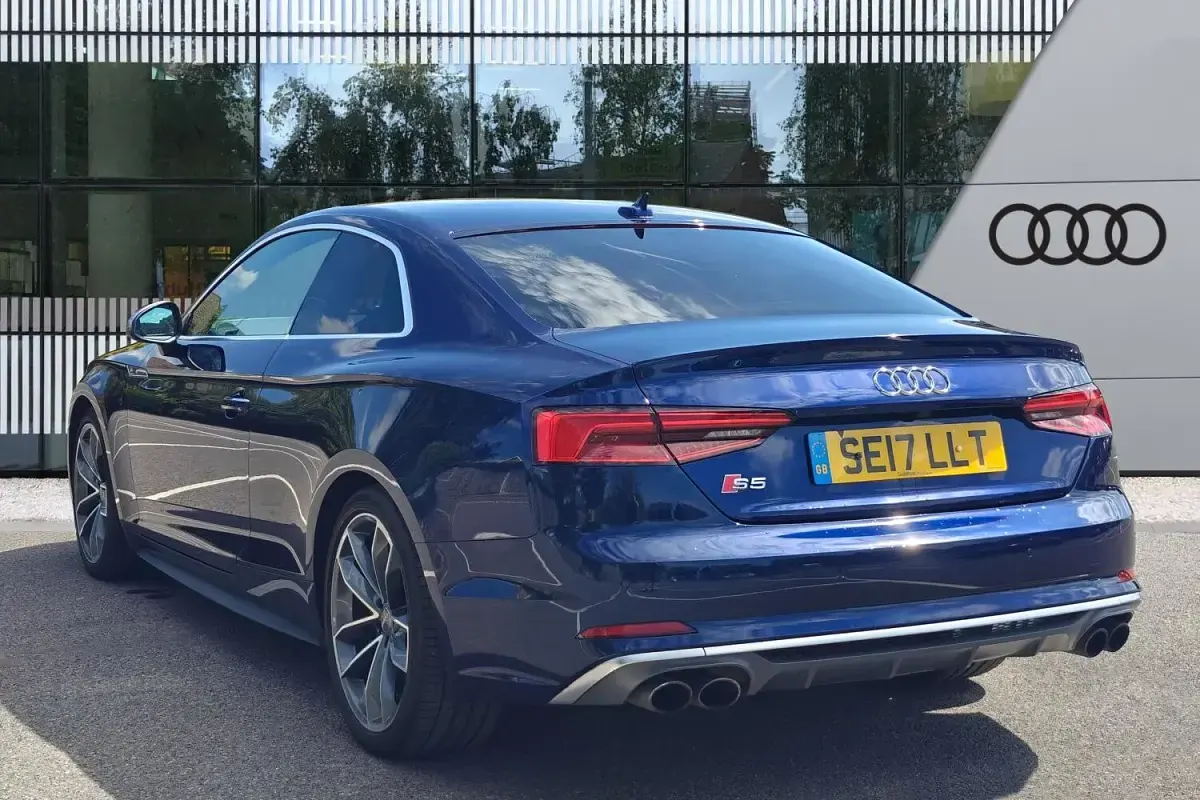 Used Audi S5 Black Edition 354 HP (260 kW) 2017 Blue Coupe