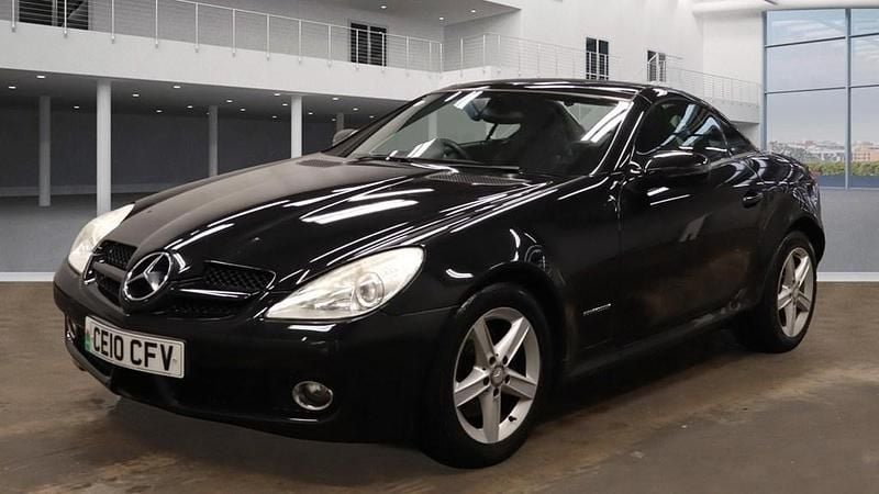 Black Used 2010 Mercedes SLK200 Cabriolet | £4,300 (Good price) - Image 1/4