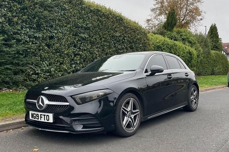 Black Used 2019 Mercedes A180 AMG line Hatchback | £13,695 (Good price) - Image 1/1