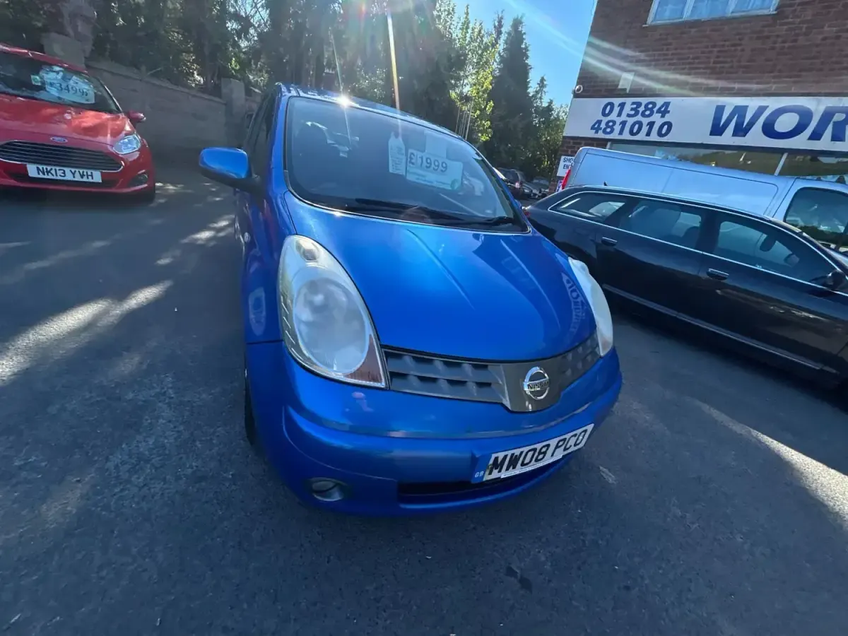 Używany Nissan Note Acenta 110 KM (80 kW) 2008 Niebieski Hatchback