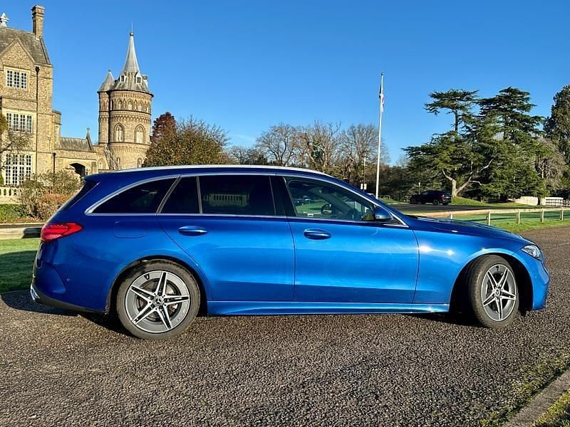 Used Mercedes C300 AMG line 2022 Blue Estate