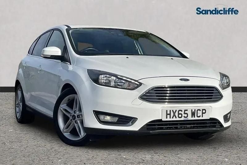 White Used 2015 Ford Focus Titanium Hatchback | £8,117 (Fair price) - Image 1/4