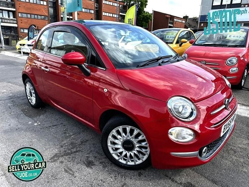 Red Used 2018 Fiat 500 Lounge Hatchback | £6,250 (Fair price) - Image 1/4