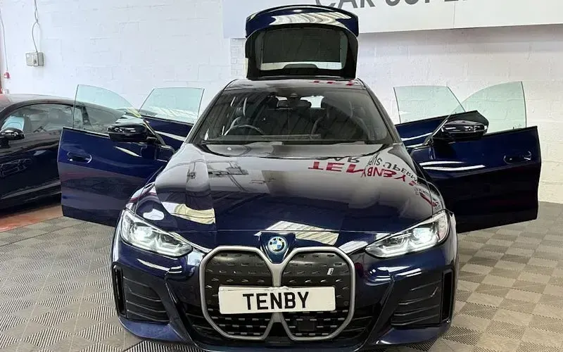 Used BMW i4 M Sport 250 kW (340 HP) 2022 Blue Sedan