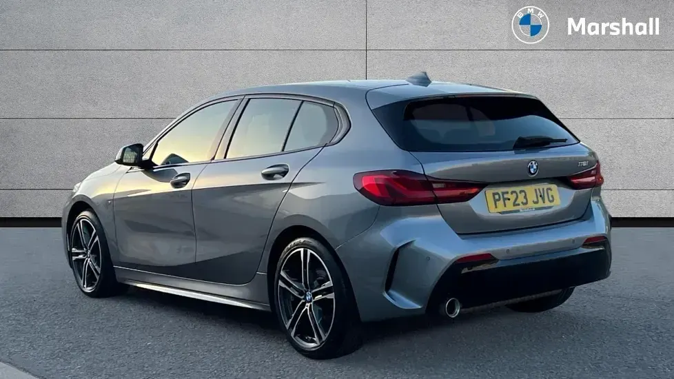 Used BMW 118 M Sport 136 HP (100 kW) 2023 Skyscraper grey metallic Hatchback