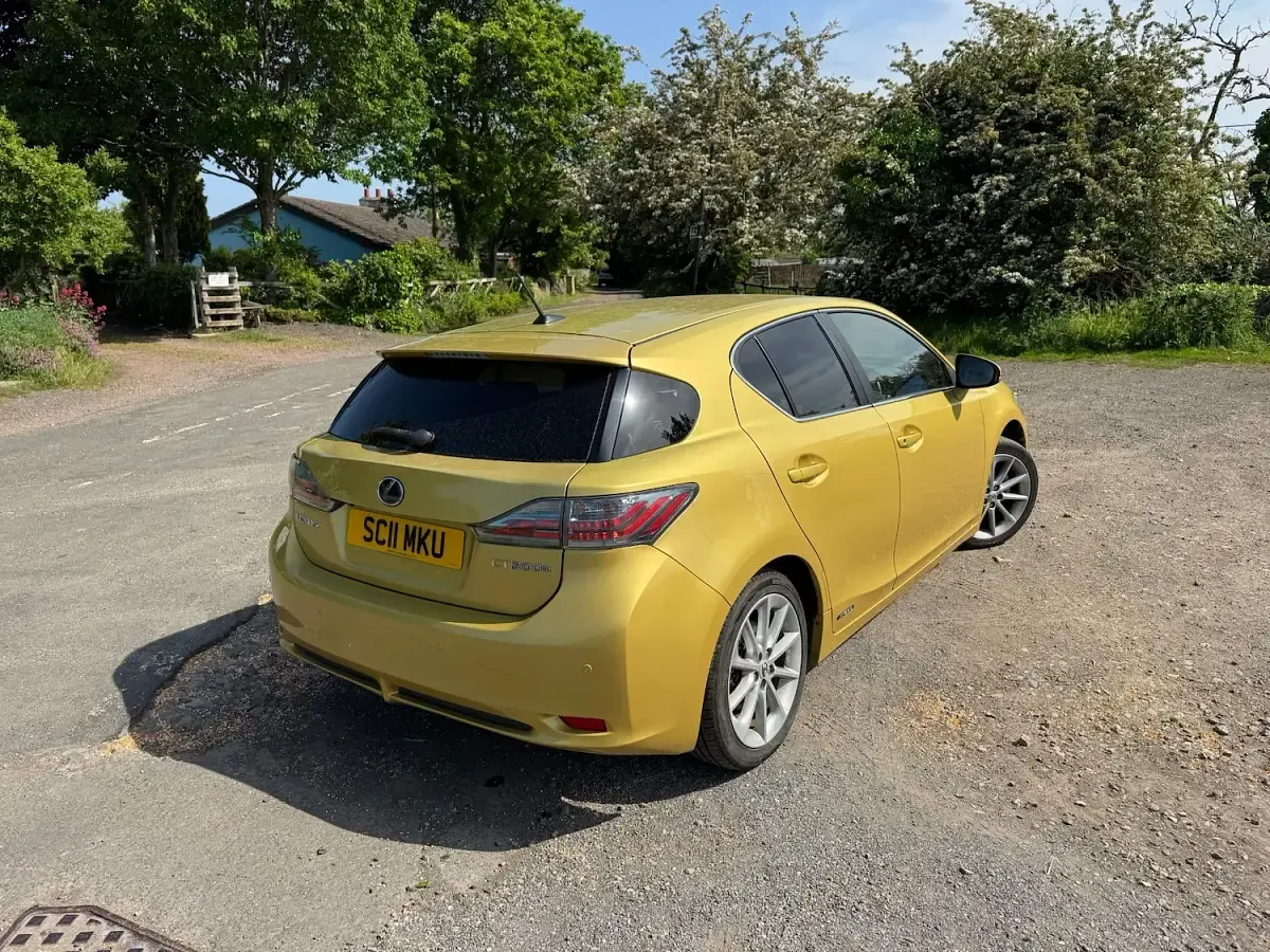 Used Lexus CT200h 2011 Yellow Hatchback