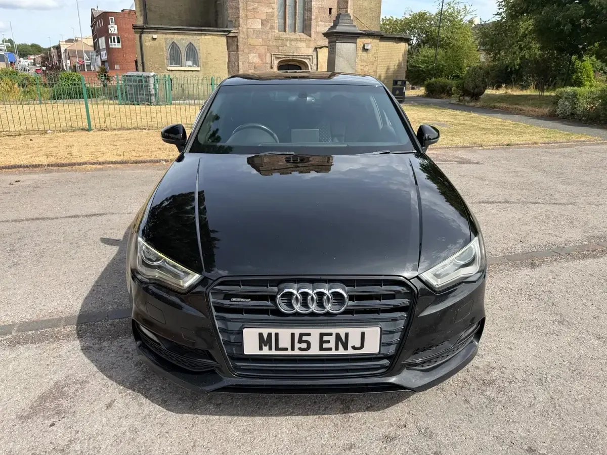 Used Audi A3 S-Line 184 HP (135 kW) 2015 Black Sedan