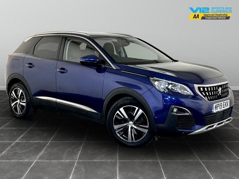 Blue Used 2019 Peugeot 3008 Allure Hatchback | £7,995 (Good price) - Image 1/2
