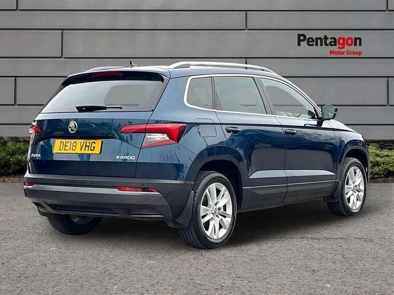 Used Skoda Karoq SE L 150 HP (110 kW) 2018 Blue SUV