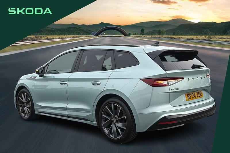 Used Skoda Enyaq iV SportlinePlus 210 kW (286 HP) 2024 Silver SUV