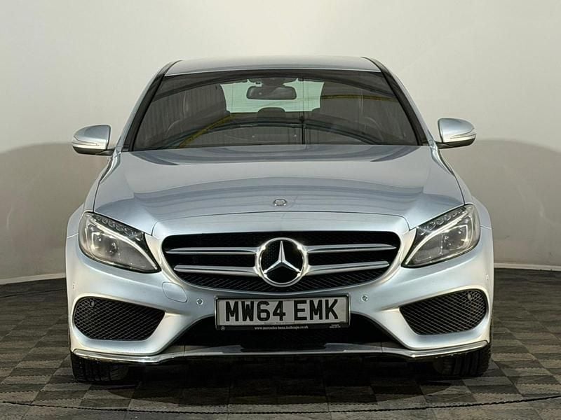 Used Mercedes C220 AMG line 170 HP (125 kW) 2014 Silver Sedan