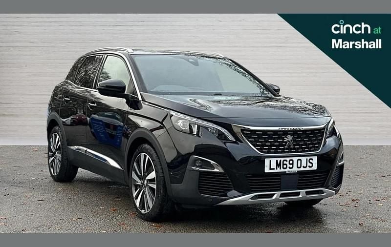 Black Used 2019 Peugeot 3008 Premium SUV | £13,374 (Fair price) - Image 1/4