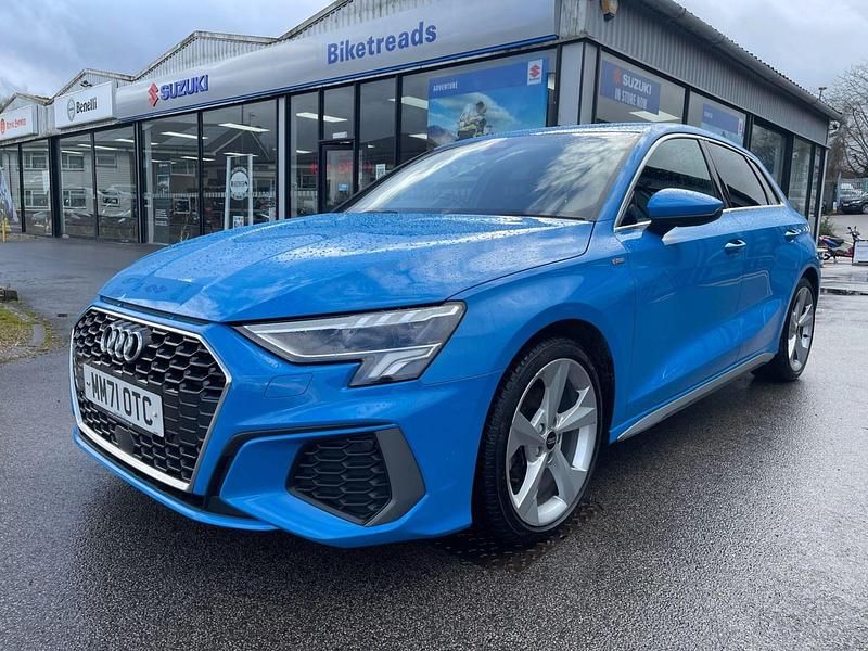 Used Audi A3 Sportback S-Line 2022 Blue Hatchback