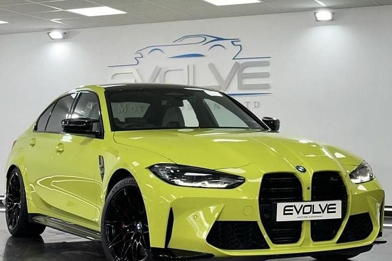 Yellow Used 2023 BMW M3 Competition Edition Sedan | £62,995 (Good price) - Image 1/1