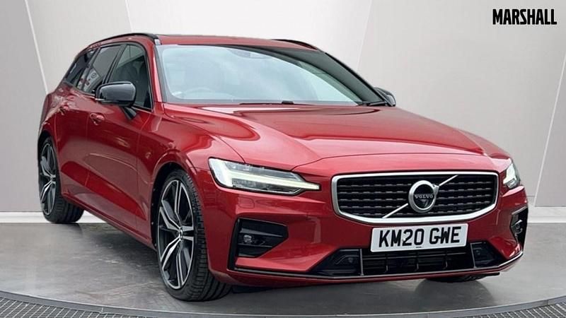 Red Used 2020 Volvo V60 R-Design Estate | £24,175 (Fair price) - Image 1/4