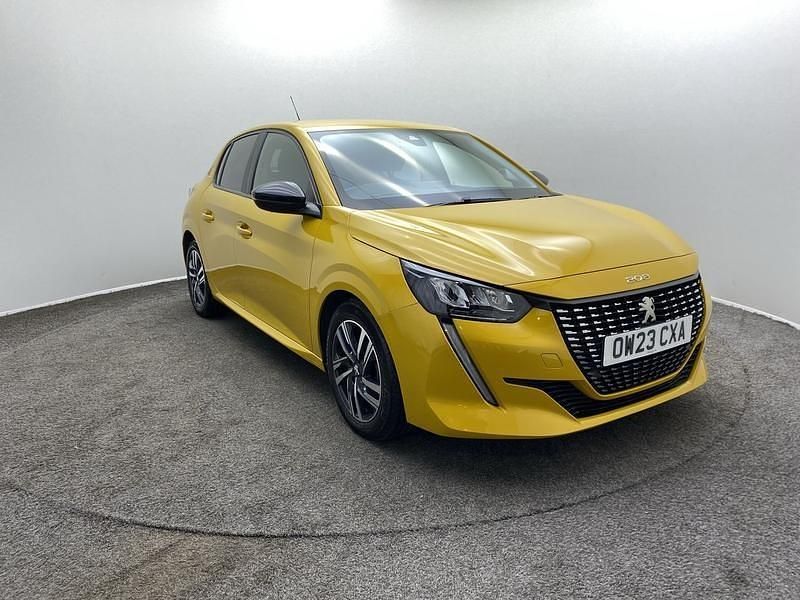 Yellow Used 2023 Peugeot 208 Active+ Hatchback | £13,997 (Fair price) - Image 1/4