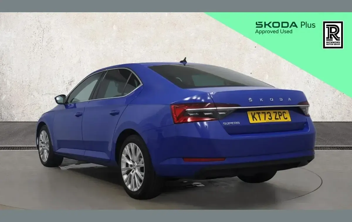 Used Skoda Superb SE L 160 HP (117 kW) 2023 Blue Hatchback