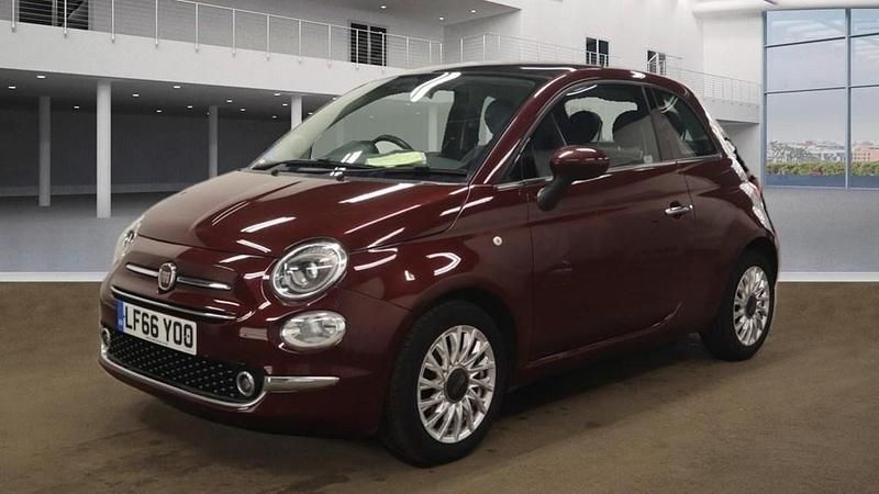 Red Used 2016 Fiat 500 Lounge Hatchback | £3,995 (Fair price) - Image 1/4