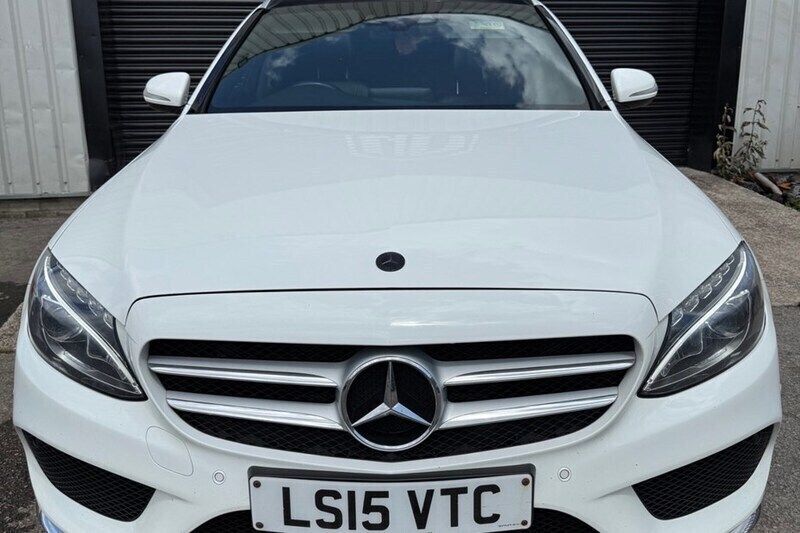 White Used 2015 Mercedes C250 AMG Line Premium Plus Estate | £9,495 (Fair price) - Image 1/1
