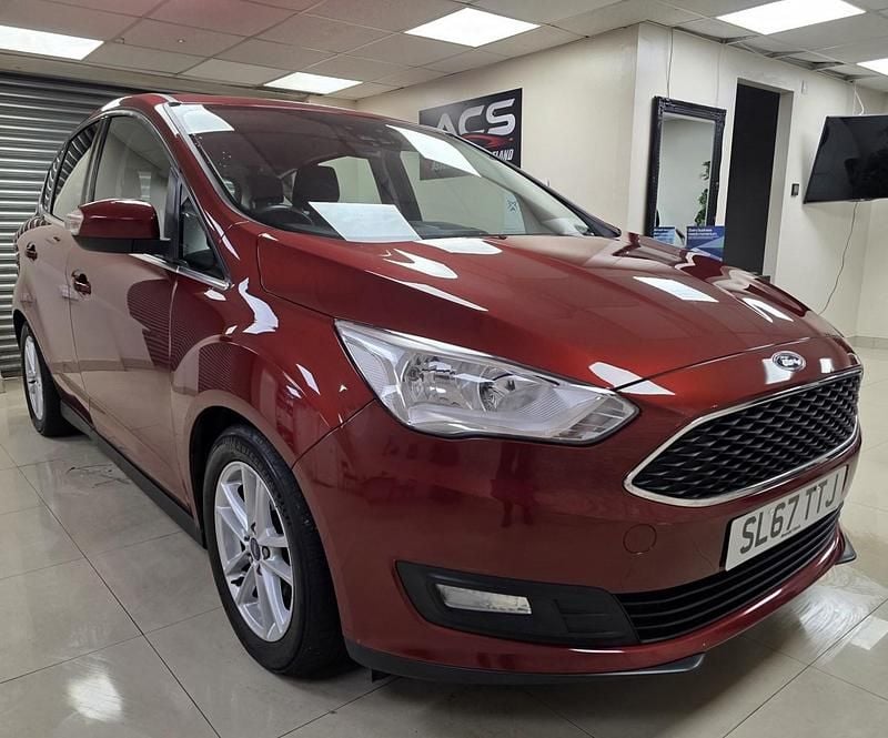 Used Ford C-MAX Zetec 125 HP (91 kW) 2017 Red MPV