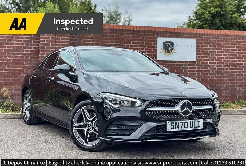 Used Mercedes CLA250e AMG line 2020 Black Sedan