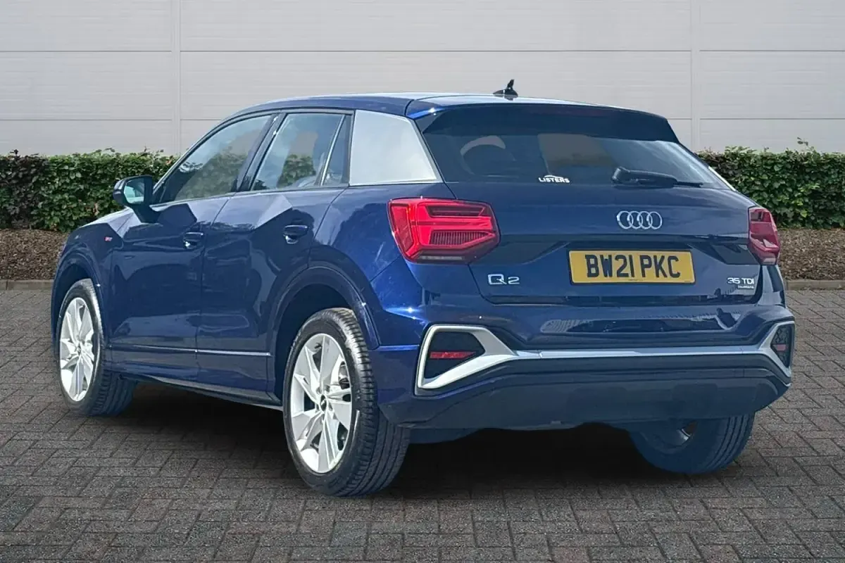 Begagnad Audi Q2 S-Line 150 HK (110 kW) 2021 Blå SUV