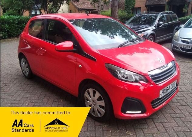 Red Used 2014 Peugeot 108 Active Hatchback | £3,490 (Fair price) - Image 1/4