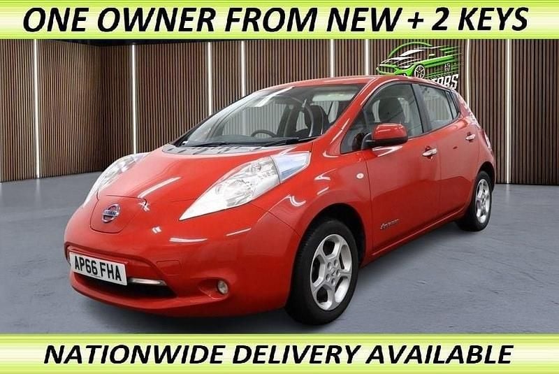 Red Used 2016 Nissan Leaf Acenta Hatchback | £2,499 (Good price) - Image 1/2