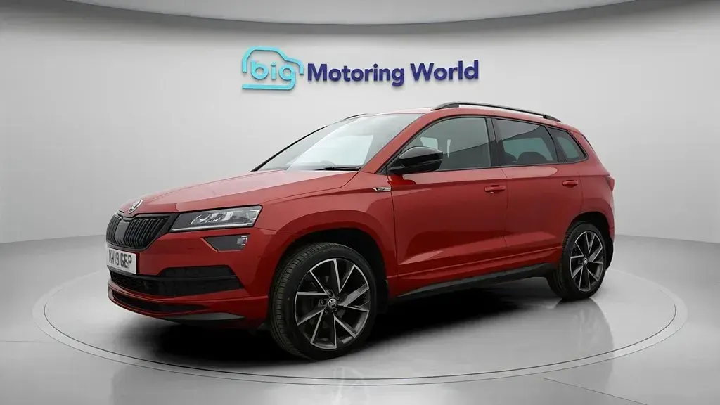 Used Skoda Karoq SportLine 150 HP (110 kW) 2019 Red SUV
