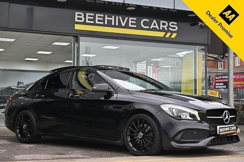 Used Mercedes CLA220 AMG line 170 HP (125 kW) 2019 Black Sedan