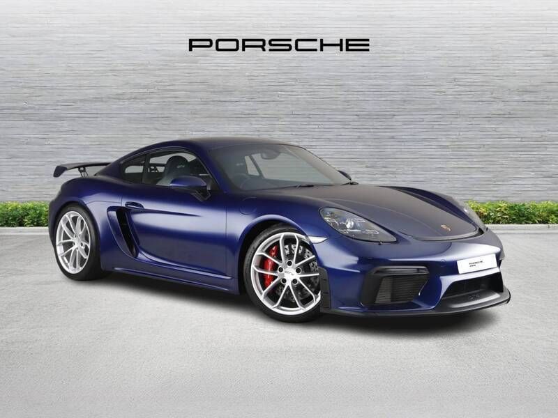 Gentian blue metallic Used 2023 Porsche 718 Cayman GT4 | £84,900 - Image 1/4