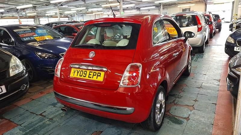 Used Fiat 500 Lounge 69 HP (50 kW) 2009 Red Hatchback