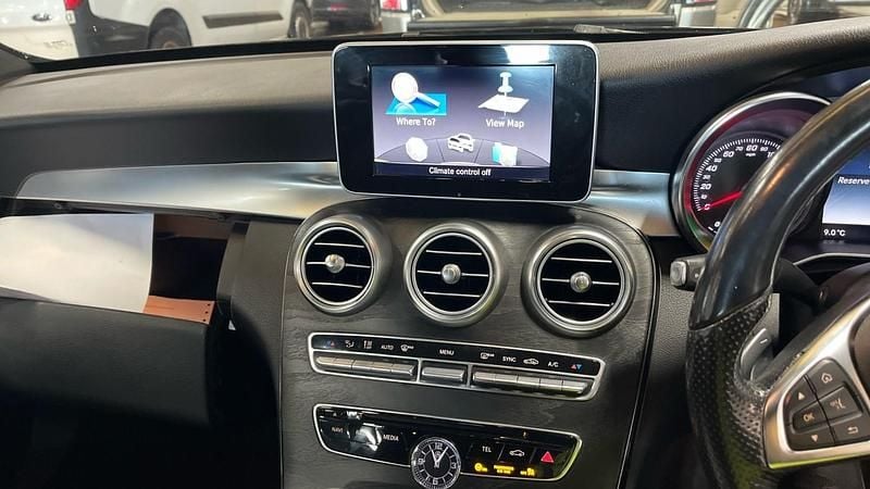 Used Mercedes C250 AMG line 204 HP (150 kW) 2017 Black Sedan