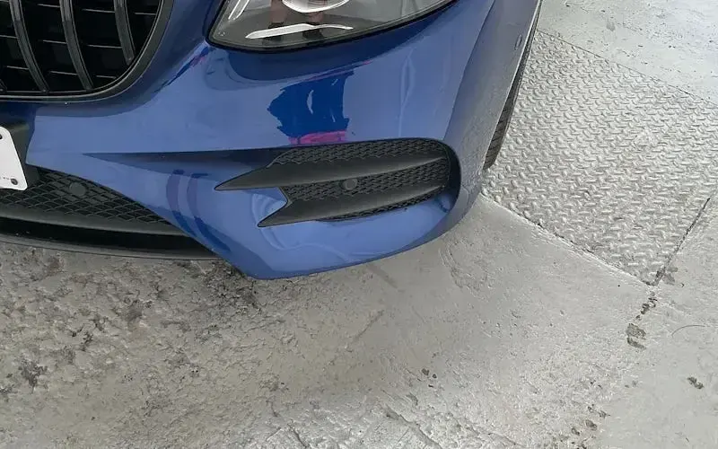 Used Mercedes E350 AMG line 299 HP (219 kW) 2019 Blue Coupe