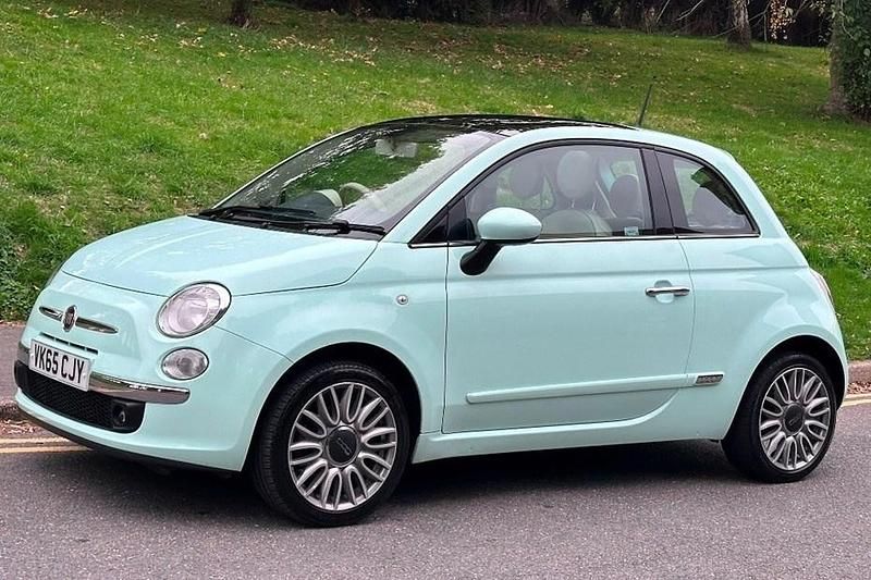 Smooth mint Used 2015 Fiat 500 Lounge Hatchback | £5,495 (Fair price) - Image 1/1