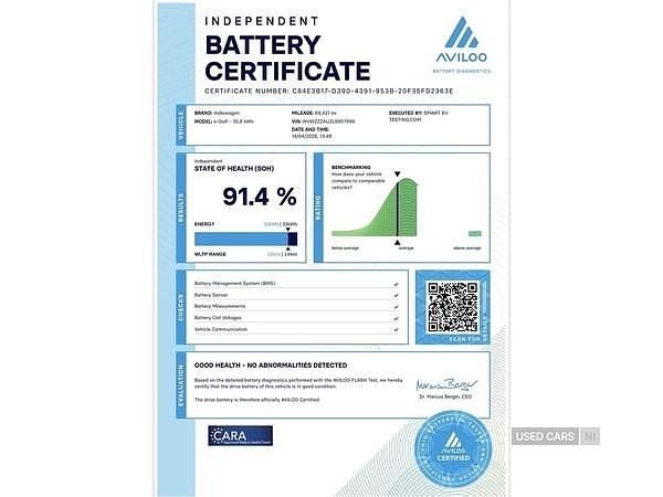 Used VW e-Golf 99 kW (135 HP) 2020 Grey Hatchback