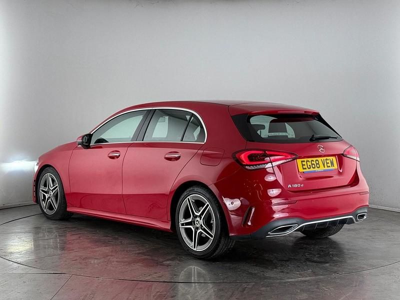 Used Mercedes A180 AMG Line Premium 116 HP (85 kW) 2019 Red Hatchback