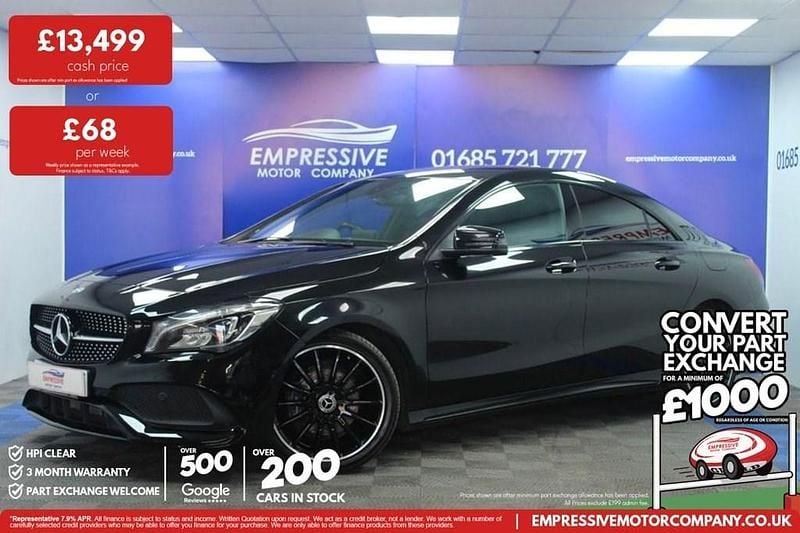 Used Mercedes CLA200 AMG line 2018 Black Sedan